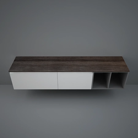 Blat meblowy RAK-Plano Techwood 201X46 cm - Moka Walnut