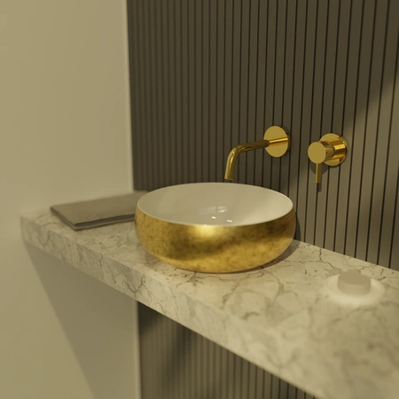 Vitruvit River ceramiczna umywalka nablatowa owalna 40,5 x 36,5 cm w wybranym kolorze