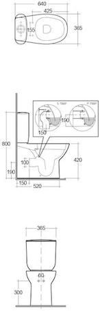 Zestaw MORNING kompakt Miska WC Rimless & deska WC slim W/O+ ZBIORNIK