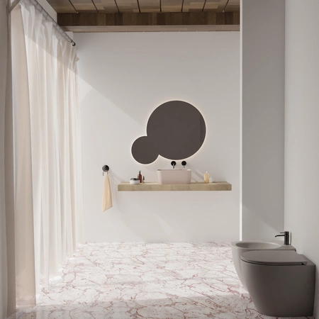 Vitruvit MINIMAL ceramiczna umywalka nablatowa prostokątna 40 x 25 cm w wybranym kolorze