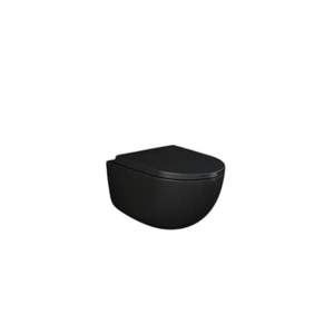 Zestaw DES Miska z Deską WC podwiesz. Rimless 52cm czarny Mat