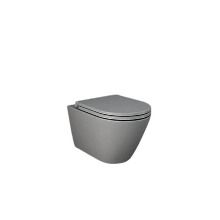 FEELING RESORT Miska WC podwiesz. Rimless 52x36 cm szary mat (503)