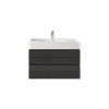 Zestaw DES Umywalka z otworem & Szafka Joy podumywalkowa podwieszana 80 MOKA WALNUT