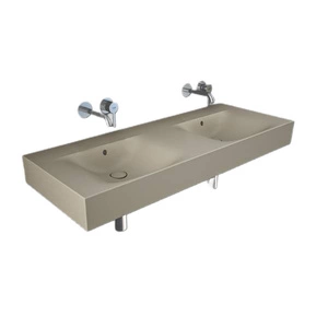 DES Umywalka podwiesz.nablat121x46cm bez otworów cappuccino mat