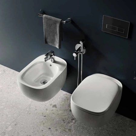 ILLUSION Bidet podwieszany 52x38cm biały połysk