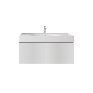 Zestaw DES Umywalka z otworem & Szafka UNO Joy podumywalkowa podwieszana 100 biała