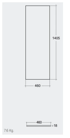 Blat meblowy RAK-Plano Techwood 141X46 cm - Scandinavian Oak