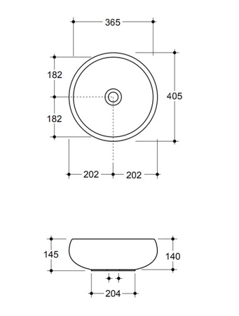 Vitruvit River ceramiczna umywalka nablatowa owalna 40,5 x 36,5 cm w wybranym kolorze