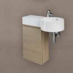 Zestaw PETIT Umywalka okrąg blatL z otworem, szafka JOY SOK