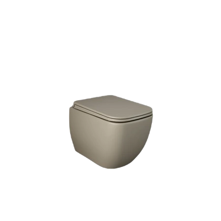 FEELING METROPOLITAN Deska WC slim wolnoopadająca cappuccino mat (514)