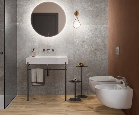 DES Bidet podwieszany 52x38 cm biały połysk