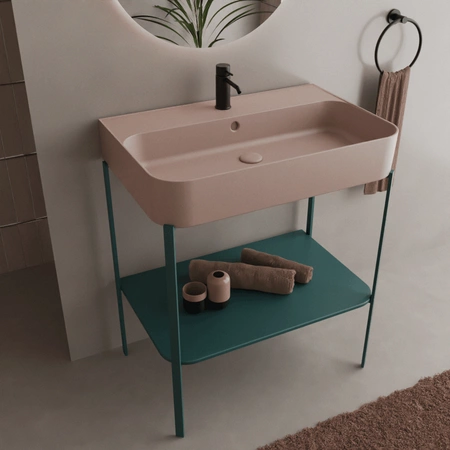 Vitruvit SLASH ceramiczna umywalka podwieszano - nablatowa prostokątna 60 x 40 cm w wybranym kolorze