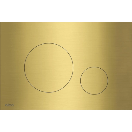 Alcadrain Zestaw Stelaż SÁDROMODUL i Przycisk Stalowy Flat TURN-BRASS