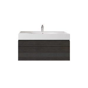 Zestaw DES Umywalka z otworem & Szafka UNO Joy podumywalkowa podwieszana 100 MOKA WALNUT