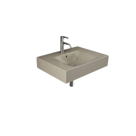 DES Umywalka podwiesz.nablat.61x46cm z otworem cappuccino mat