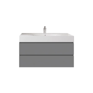 Zestaw DES Umywalka z otworem & Szafka Joy podumywalkowa podwieszana 100 szara