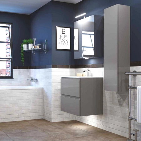 JOY Szafka podumywalkowa podwiesz. 80 cm szara