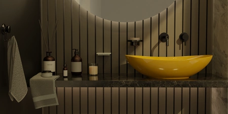 Vitruvit VESSEL ceramiczna umywalka nablatowa owalna 60 x 39 cm w wybranym kolorze