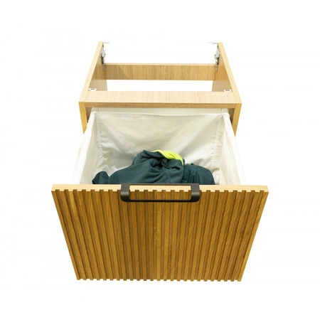 WOODEN Szafka Cargo z koszem na pranie Dąb naturalny -konfigurator