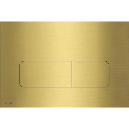 Alcadrain Zestaw Stelaż SÁDROMODUL i Przycisk Stalowy Flat MOON-BRASS