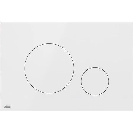 Alcadrain Zestaw Stelaż SÁDROMODUL i Przycisk Stalowy Flat Turn White Połysk