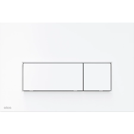 Alcadrain Zestaw Stelaż SÁDROMODUL i Przycisk THIN Prostokąt Biały Mat