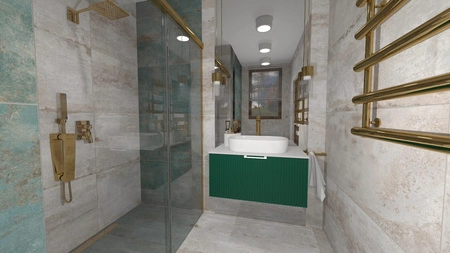 WOODEN MDF w dowolnym kolorze - Lakierowana szafka z lamelami na froncie, dowolna konfiguracja