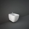 METROPOLITAN Bidet podwieszany 52,5x33,7 cm biały połysk
