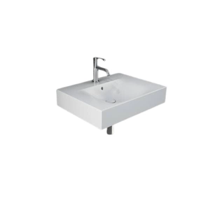 DES Umywalka podwiesz.nablat.61x46cm z otworem biały mat