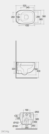 ILLUSION Deska WC W/O