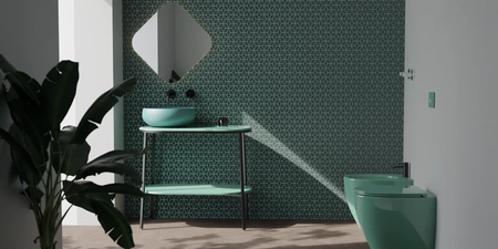 Vitruvit River ceramiczna umywalka nablatowa owalna 40,5 x 36,5 cm w wybranym kolorze