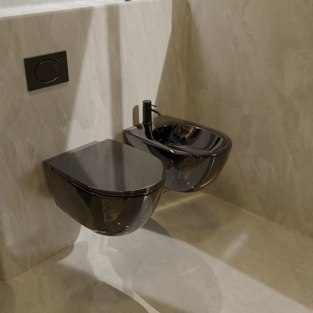 Vitruvit Open wolnoopadająca deska WC slim w wybranym kolorze