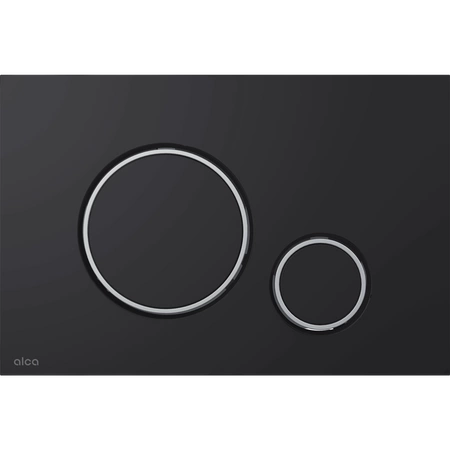 Alcadrain Zestaw Stelaż SÁDROMODUL i Przycisk THIN Czarny mat/ Chrom połysk