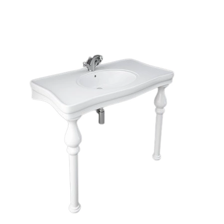 WASHINGTON Umywalka konsola 108 cm w komplecie z nogami