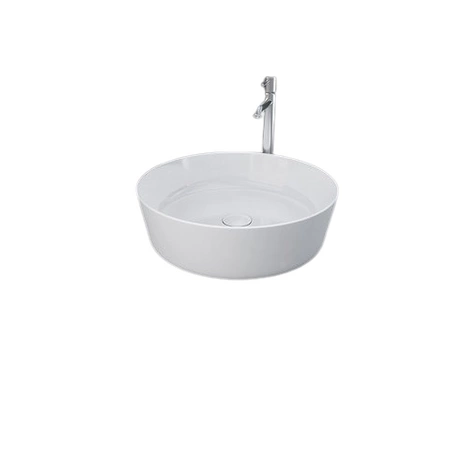 FEELING Umywalka slim nablatowa okrągła 42 cm biały mat (500)