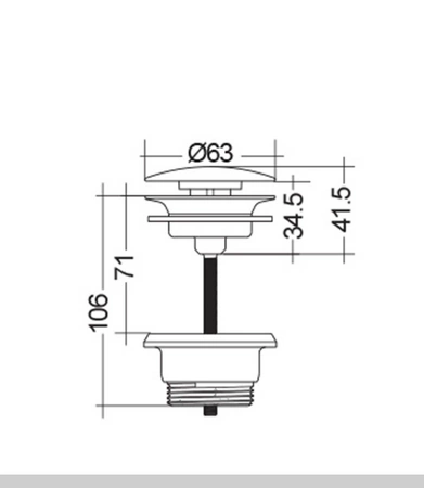 RAK-DUO odpływ z wolnym przepływem z maskownicą ceramiczną cappuccino mat (514)