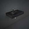 DES Umywalka podwiesz.nablat.81x46cm z otworem czarny mat