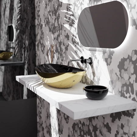 Vitruvit VESSEL ceramiczna umywalka nablatowa owalna 60 x 39 cm w wybranym kolorze