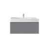 Zestaw DES Umywalka z otworem & Szafka UNO Joy podumywalkowa podwieszana 100 szara