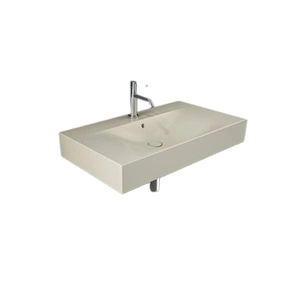 DES Umywalka podwiesz.nablat.81x46cm z otworem beżowy mat