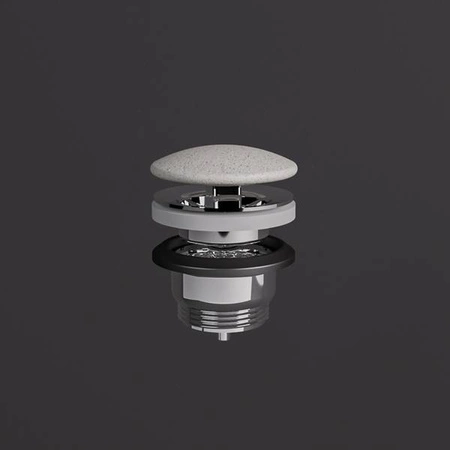 RAK-DUO odpływ z wolnym przepływem z maskownicą ceramiczną Mica White