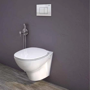 Zestaw MORNING Miska WC podwieszana Rimless & deska WC slim W/O