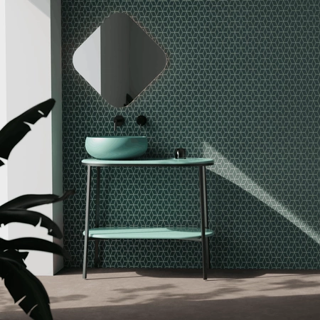 Vitruvit Smooth Blat ceramiczny z otworem na odpływ 85x45 H 1,8 cm w wybranym kolorze