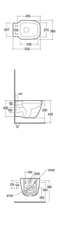 ONE Deska WC slim W/O