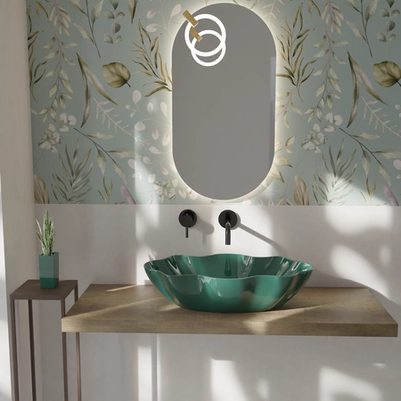 Vitruvit SEASTAR ceramiczna umywalka nablatowa 65 x 39 cm w wybranym kolorze