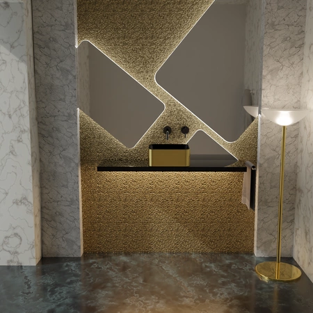 Vitruvit FRAME ceramiczna umywalka nablatowa kwadratowa 38 cm w wybranym kolorze