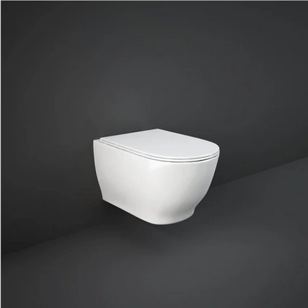 MOON Miska WC podwieszana Rimless 56x36cm biały połysk