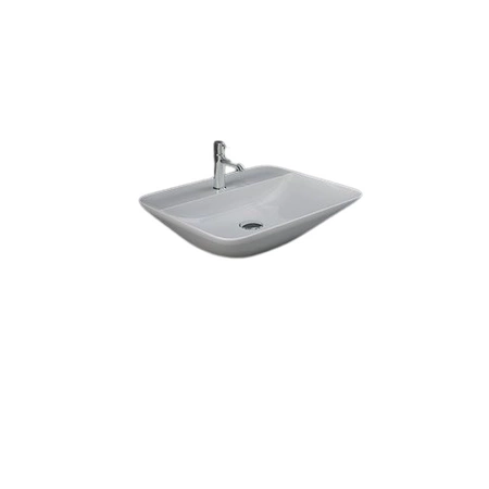 VARIANT Umywalka nablat. prostokątna 55x42 cm z otworem biały połysk