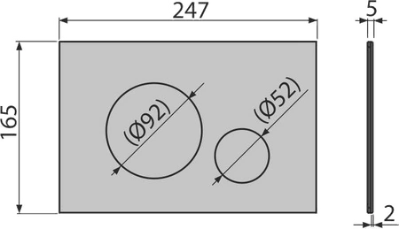 Alcadrain Zestaw Stelaż SÁDROMODUL i Przycisk Stalowy Flat Turn White Połysk