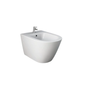RESORT Bidet podwiesz. 52x36 cm biały połysk z zaślepkami po bokach